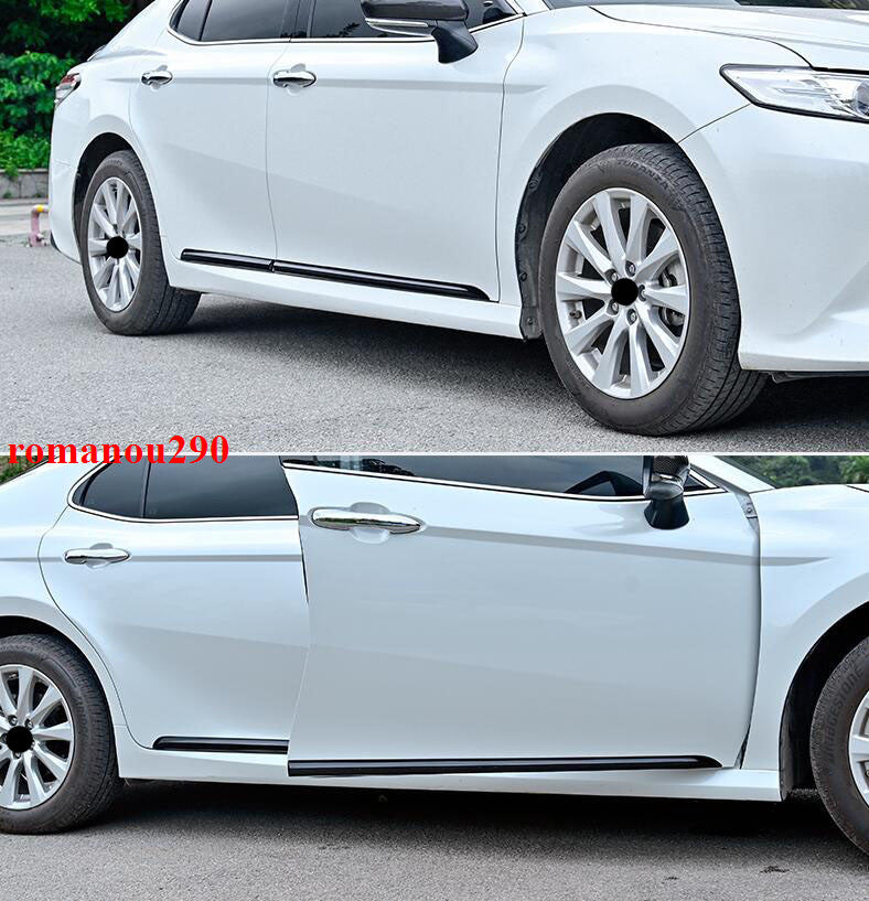 for Toyota for Camry 2018-2024 Gloss Black Car Side Door Body Molding Cover Trim 4pc