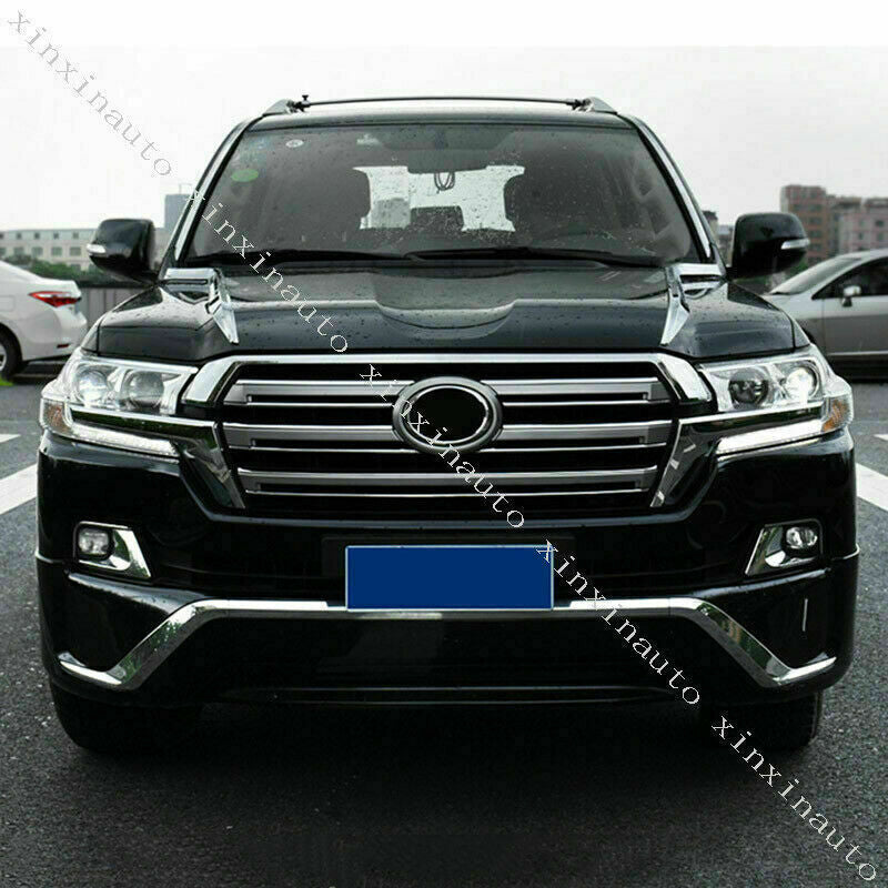 for Toyota for Land Cruiser 200 2016-2021 Chrome Front Bumper Lip Molding Strip Trim
