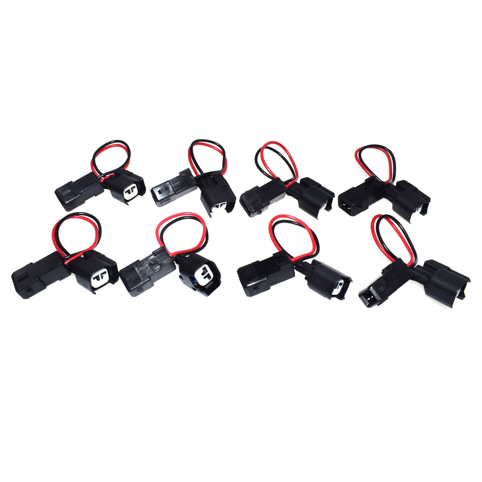 Set of 8 INJECTOR ADAPTOR HARNESS EV1-EV6 Engine wire harness plug Connector NEW