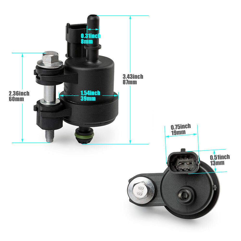 Canister cleaning valve solenoid valve suitable for GMI Acadia Terrain for Chevrolet for Buick for Cadillac steam applications.