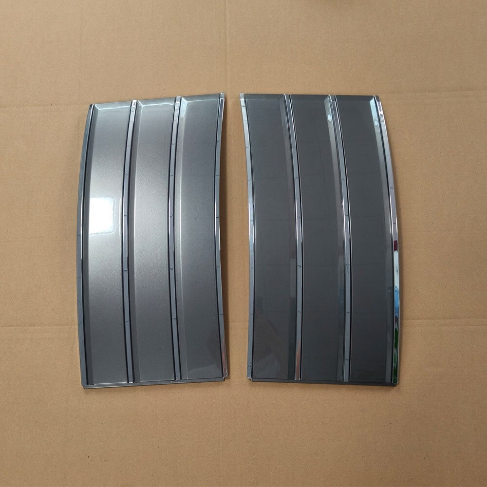 Door Side Vent Molding Cover Trim Fit for Range Rover L405 2013-2022 Gray+Chrome