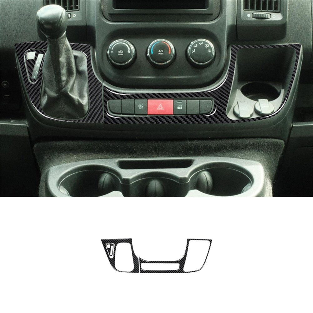 Carbon Fiber Central Gear Shift Out Frame Cover Trim for RAM Promaster 2014-2021