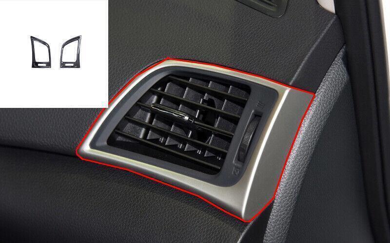 Black Steel LR AC Air Outlet Vent Frame Cover Trim 2X for Nissan Sentra 2013-19