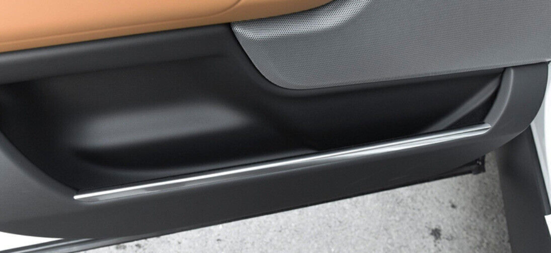 for Range Rover L405 2019-2022 Silver Steel Inner Door Storage Box Strip Trim 4X