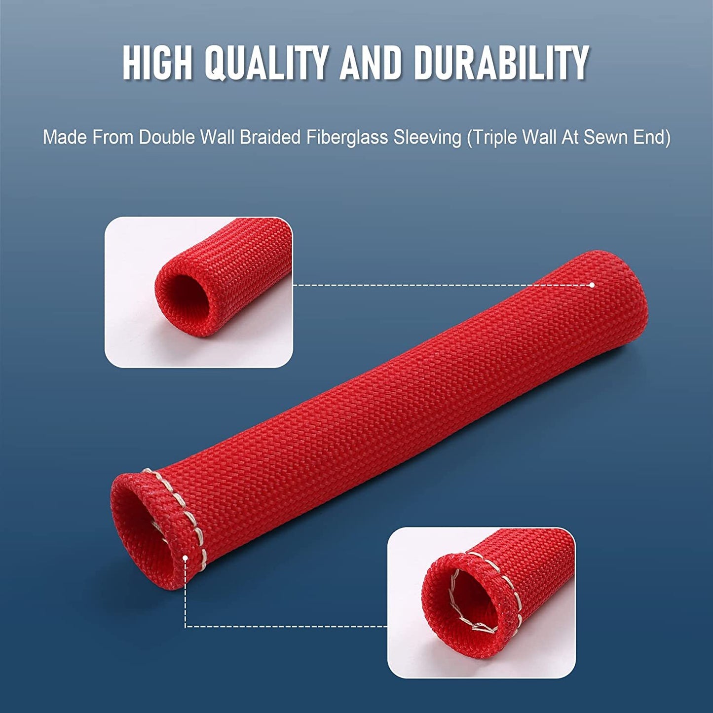 Red 2500¡ã Spark Plug Shoe Protector Heat Insulator for SBC BBC