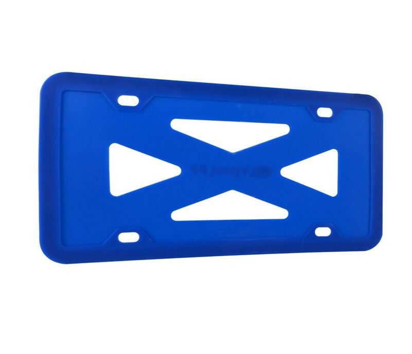 1 piece of blue silicone car license plate frame cover for trunk suitable for Buick