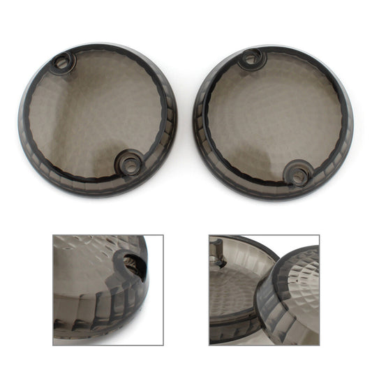 Turn Signal Lens Cover Fit for Kawasaki Vulcan 1500 Classic Mean Streak Smoke mo