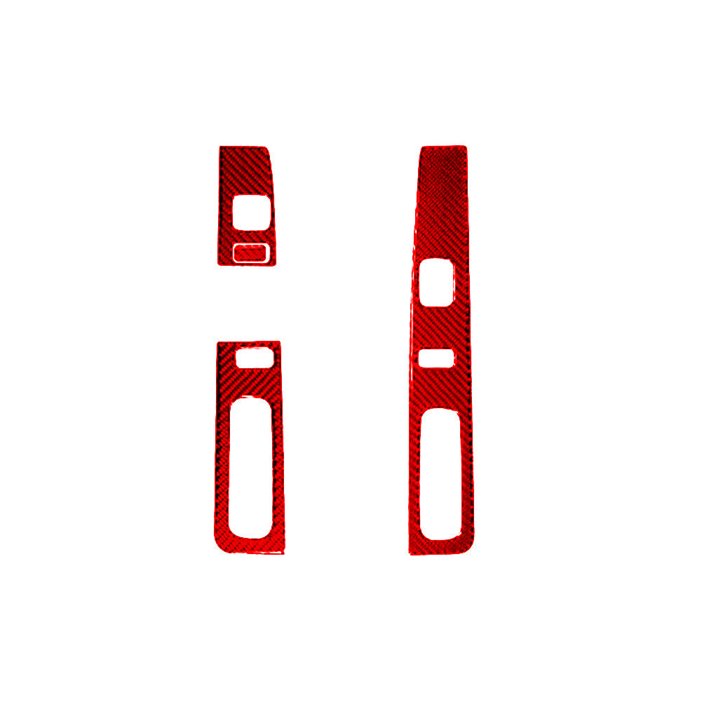 Red Carbon Fiber Front Door Control Cover For Colorado 2004-2012/ for Canyon 2005-12