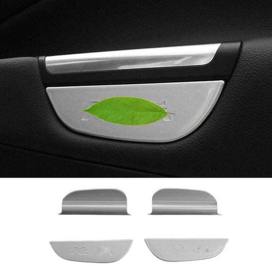 Silver Car Interior Door Armrest Cover Trim ABS N for Ford Escape Kuga 2013-2019