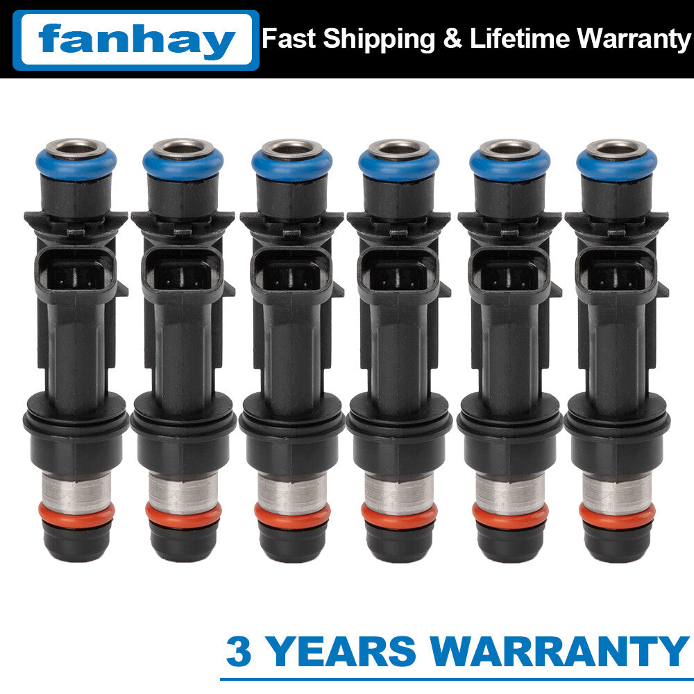 6X New Fuel Injectors for Isuzu Rodeo for Honda Passport for Acura 3.2L 3.5L V6 25166922