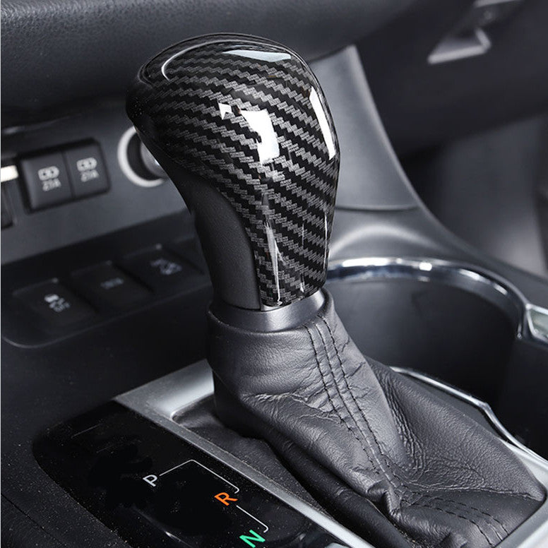 1P Carbon fiber Gear Shift Knob Moulding Cover Trim for Toyota Highlander 15-19