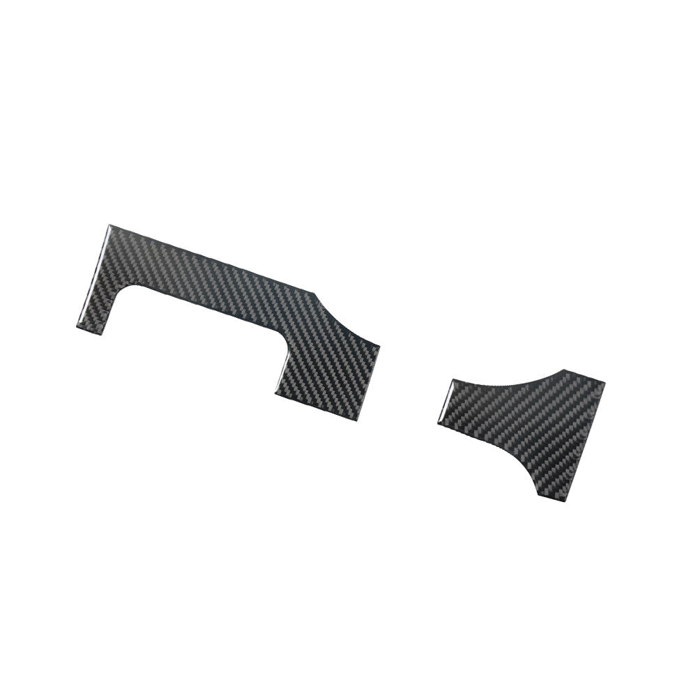 Carbon Fiber Steering Wheel Side Decorative Cover Trim for Ford for Mustang 2005-09