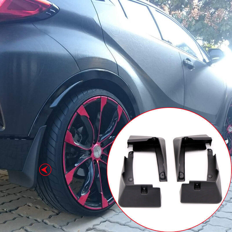 Matte Black Mud Flaps Splash Guard Fender Mudguard for Toyota C-HR CHR 2018-22