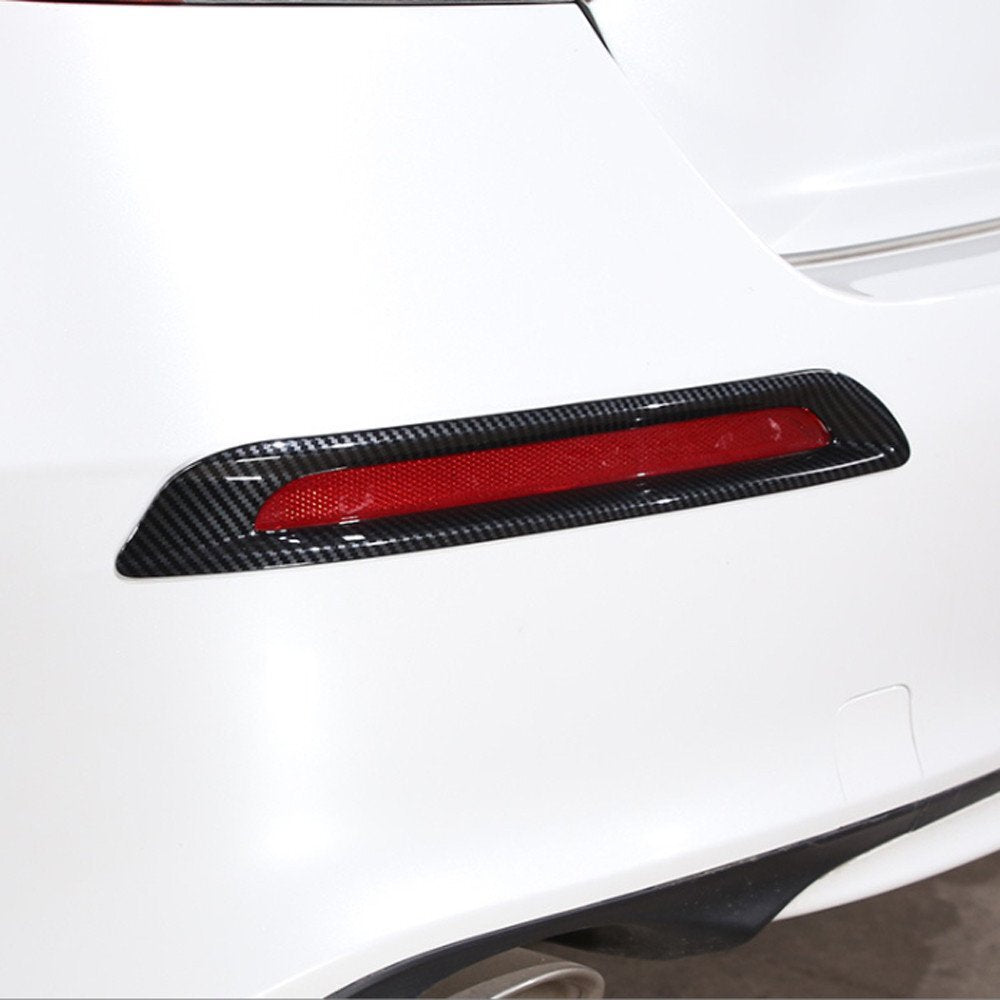 2¡Á Carbon Fiber ABS Exterior Rear Fog Light Lamp Cover for Honda for Civic 11th 2022