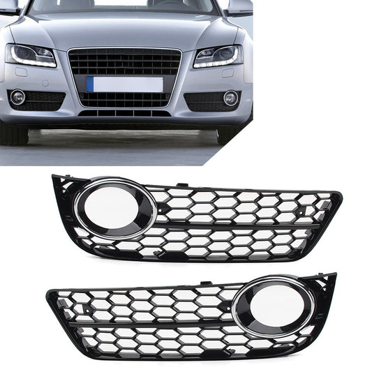 Honeycomb mesh front bumper fog light grille protector for Audi A5 2008 - 2011 2010