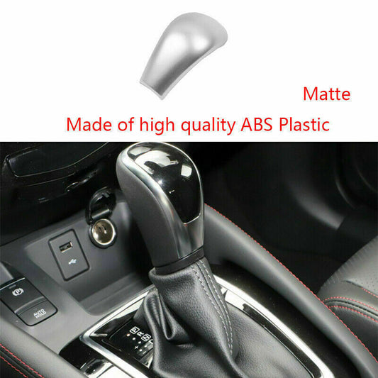 for Nissan Rogue Sport 2017-2021 ABS Matte Silver Gear Shift Shifter Knob Trim