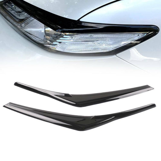 Glossy Black Headlight Eyelid Cover Eyebrows for Toyota for Camry Se Xse2018-2022