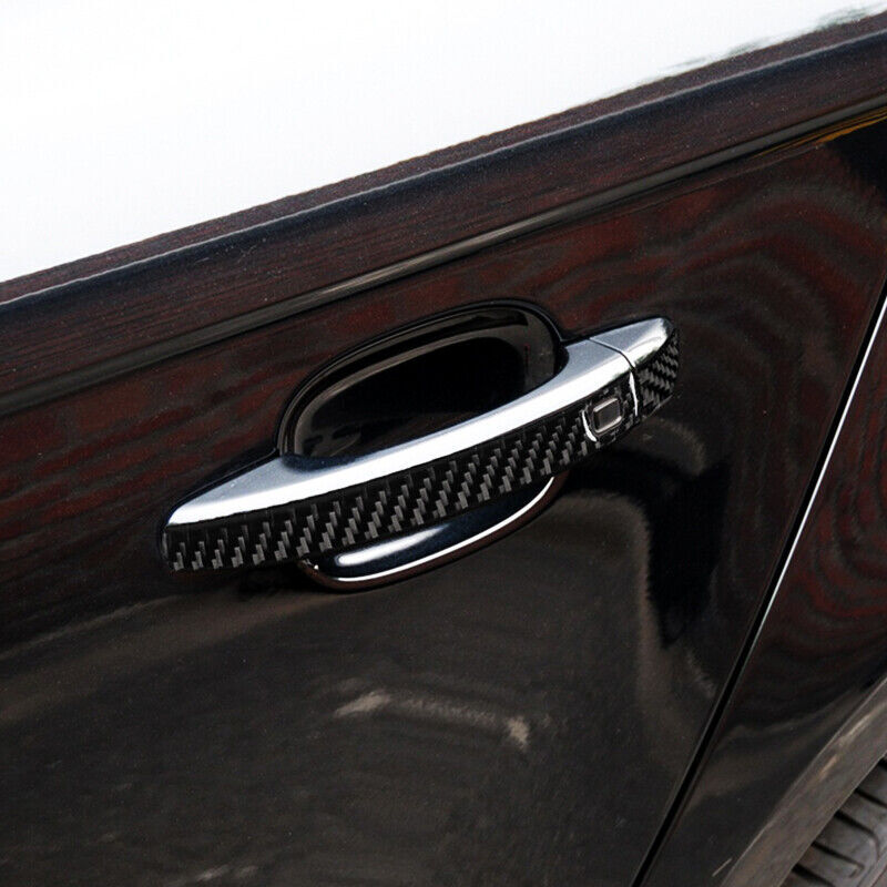 Real Carbon Fiber Car Door Handle Cover Exterior Trim for Audi for A4 B8 for A5 2009-16