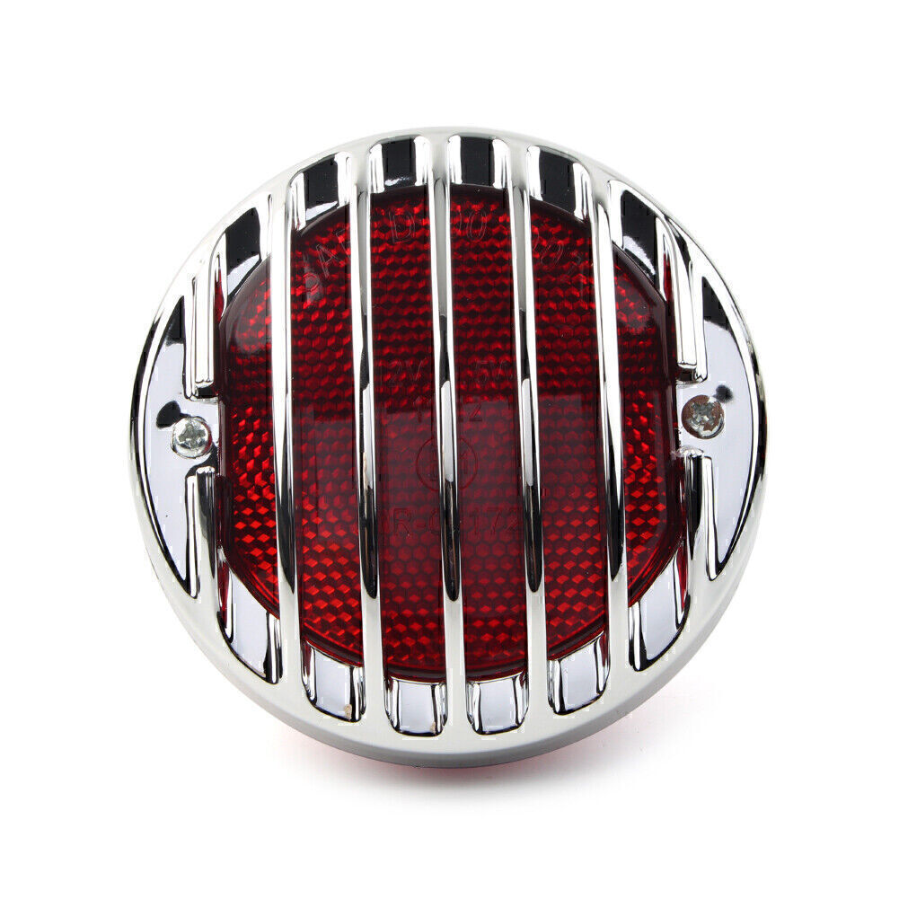 for Harley Bobber Rat Custom Chopper Hot Motorcycle 1X Chrome Tail Brake Light
