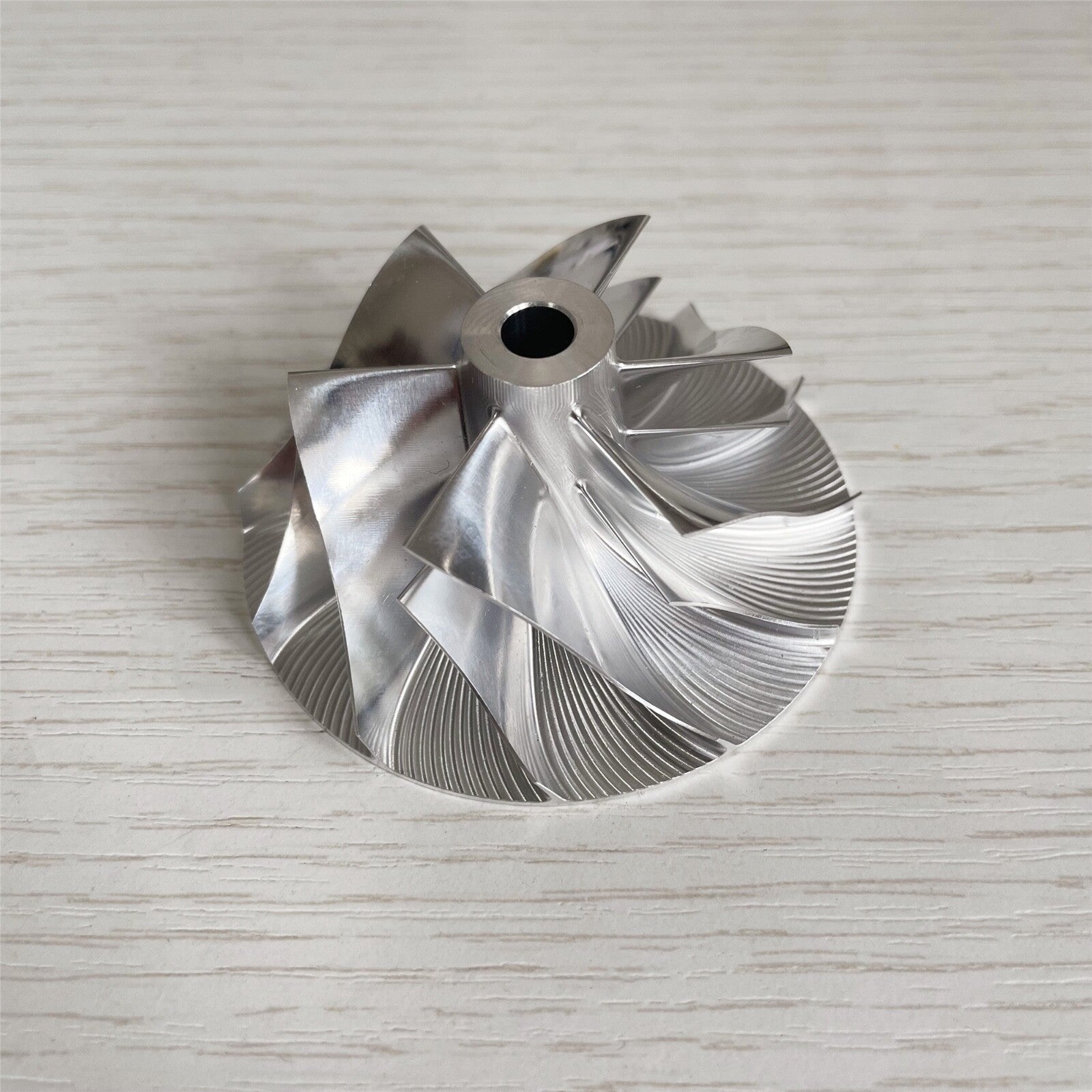 CT26 FORWARD 6+6 Blade 45.82/64.89 mm 17291-17010 Turbine Billet Compressor Wheel