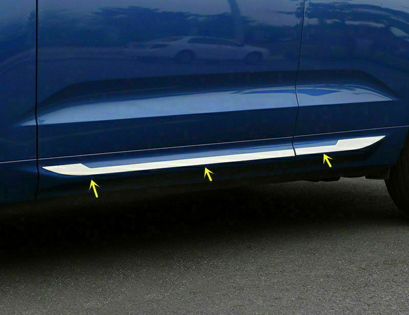 4X for Volvo XC60 2018-2021 Chrome Car Body Side Door Molding Cover Trim S.Steel