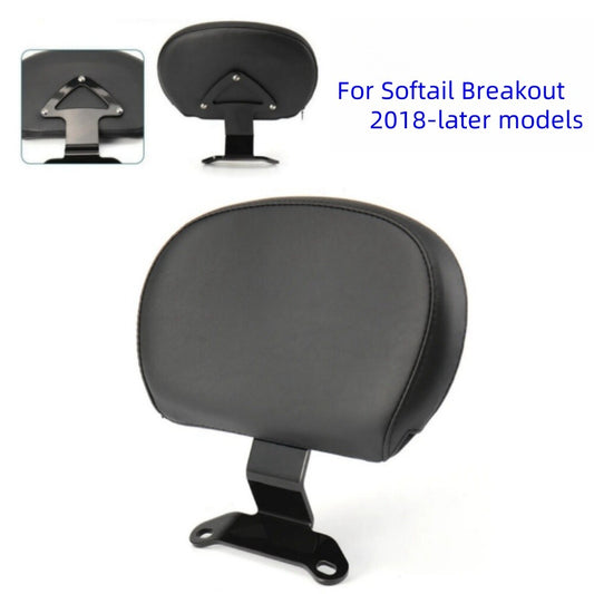 Black Driver Rider Backrest for Harley for Harley Breakout FXBR FXBRS 2018-23 24