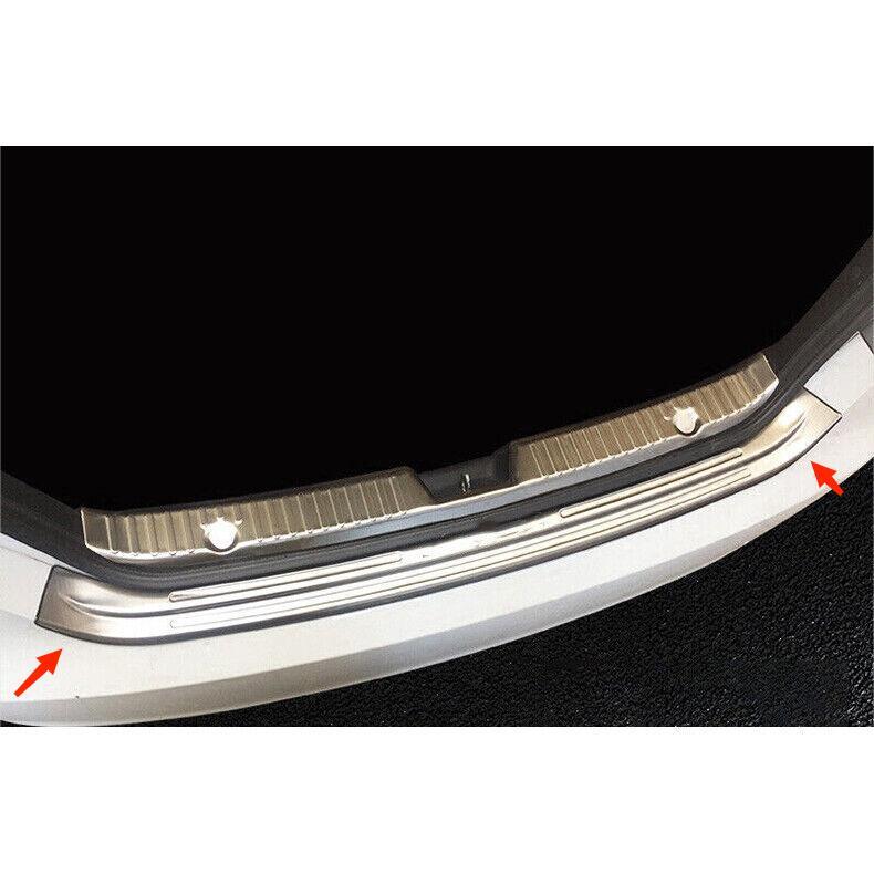 for Hyundai Sonata 2011-14 Silver Steel Outer Rear Bumper Trunk Sill Guard Cover