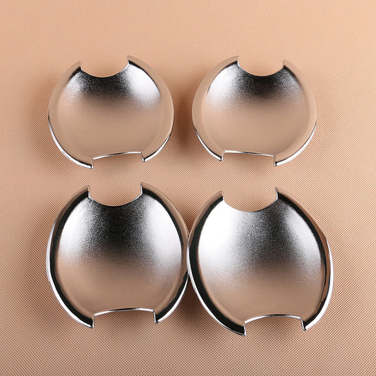 4x Door Handle Cup Bowl Bezel Fits for Nissan Qashqai Dualis 2008-2012 Chrome