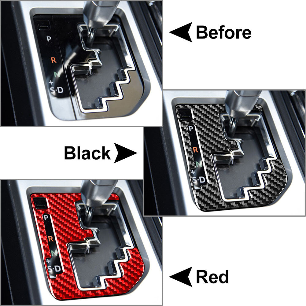 Carbon Fiber Interior Gear Shift Panel Cover Trim for Toyota Tundra 2014-21 20