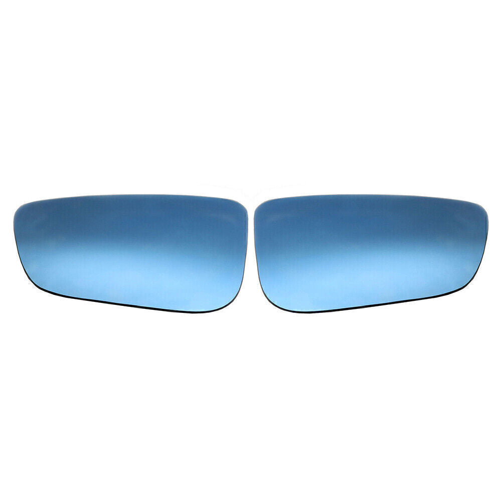 Pair Wing Mirror Glass Aspherical Heated Fit for BMW 5Series G30 G31 2016+ Blue