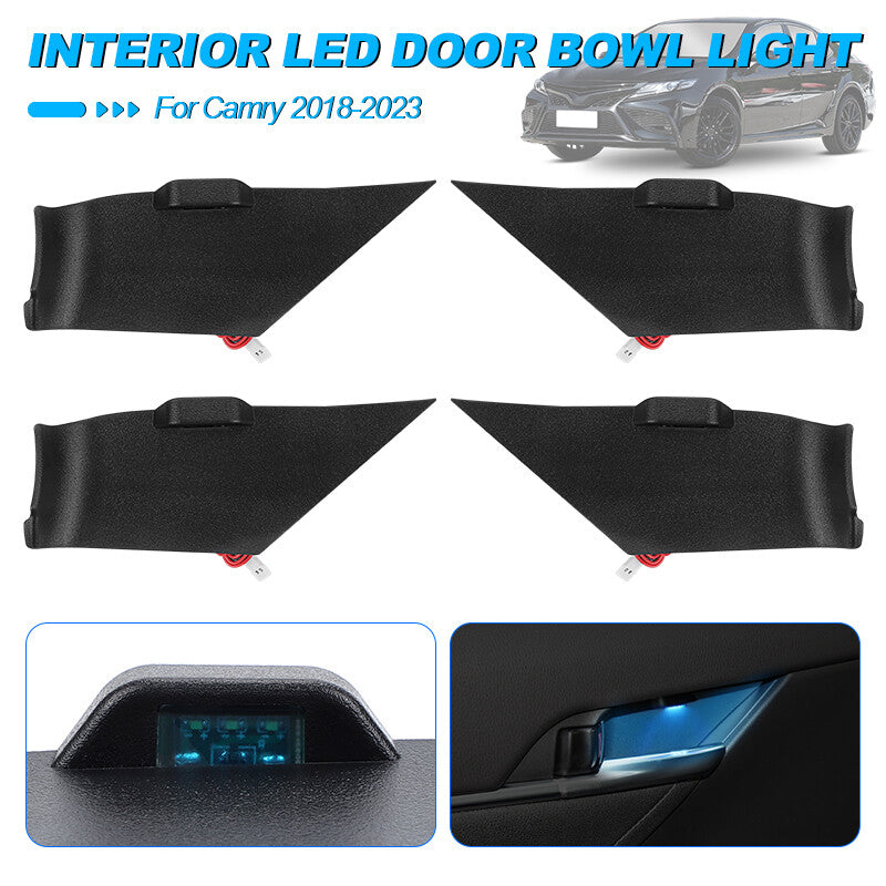 Interior Door Handle Bowl LED Lights 1 set for Toyota for Camry 2018 2019 2020 2022
