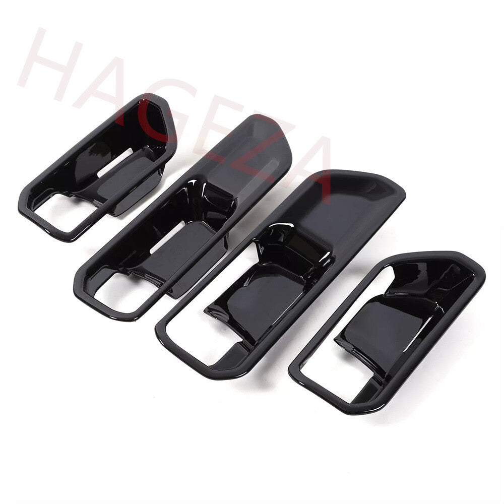 Gloss Black ABS Inner Door Handle Bowl Cover For Toyot@ for Land Cruiser LC250 2024+