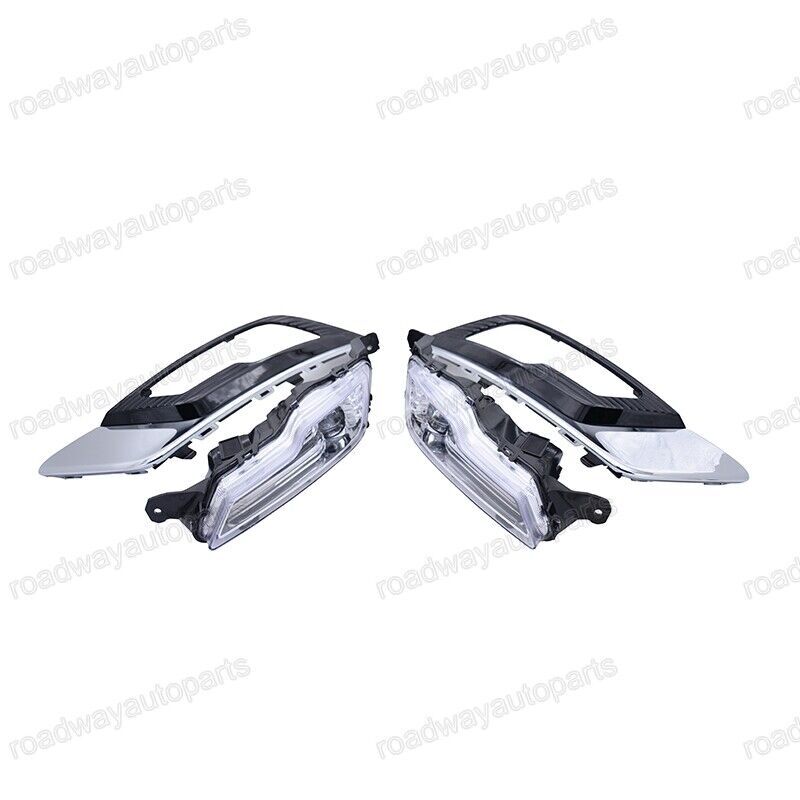 LED Bumper Fog Driving Lights Lamps w/cover chrome for Ford Mondeo/Fusion 2017