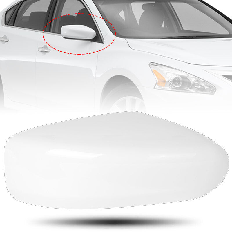 Right Passenger Side Mirror Cap Cover White for Nissan Altima Sedan 2013-2018