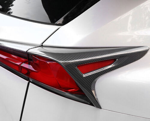 for Lexus NX200t 300h 15-21 Real Carbon Fiber Rear Tail Light Lamp Cover Trim 4x