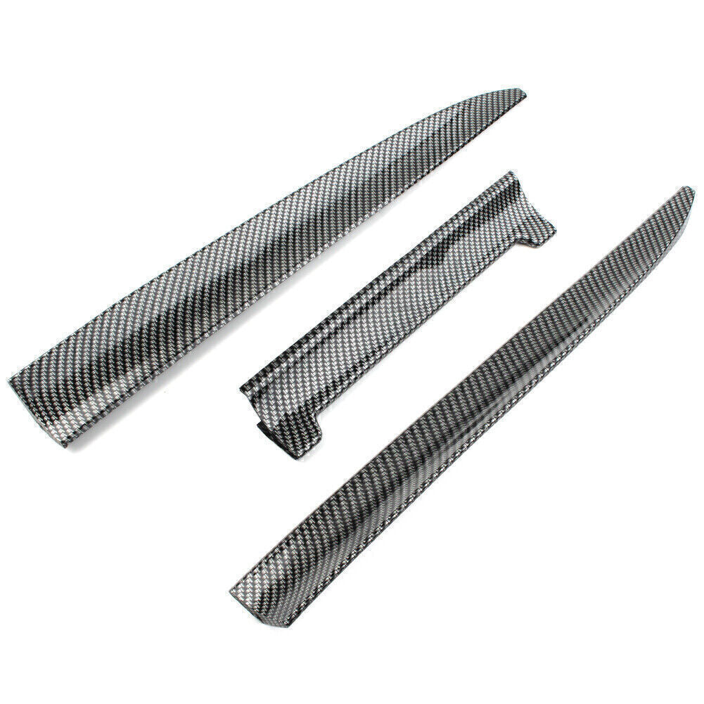 Carbon Fiber Car Rear Wing Lip Spoiler Tail Trunk Roof Trim Universal