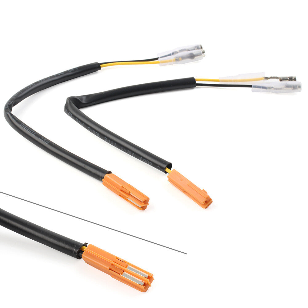 2pcs Turn Signal Marker Wire Adapters Plug Connectors Leads Fits for HONDA Indicator