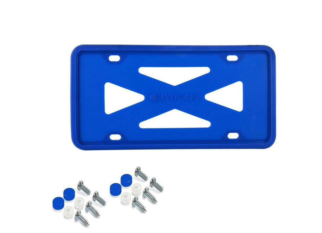 1 piece of blue silicone car license plate frame cover for trunk suitable for Mazda