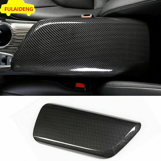 for Toyota for Camry 2018-2023 Carbon Fiber Inner Center Console Armrest Box Cover