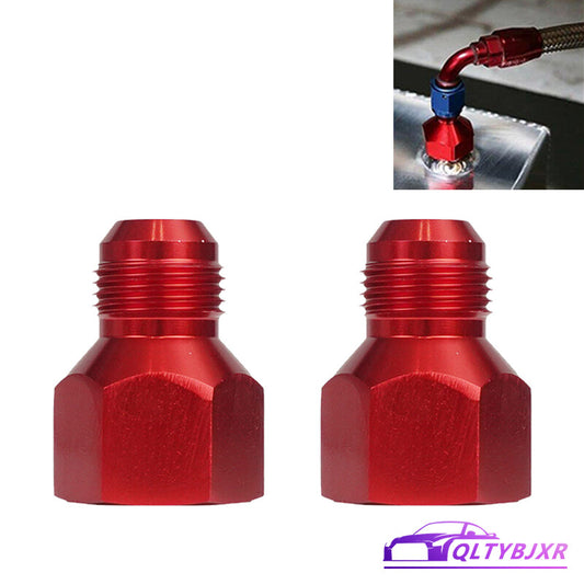 2x 12AN Female to10AN Male Flare Reducer Fitting Fuel Adapter AN12 to AN10 Red