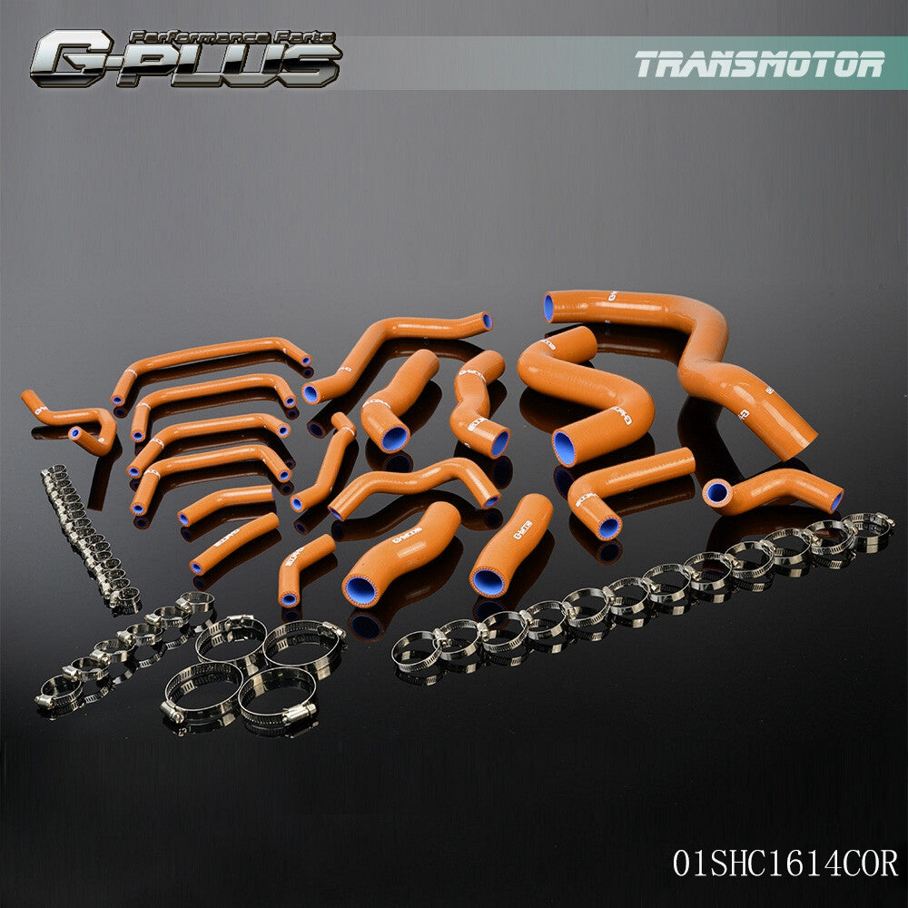 Suitable for 08-15 for Nissan Skyline GT-R R35 VG38DETT silicone radiator hose + clip kit