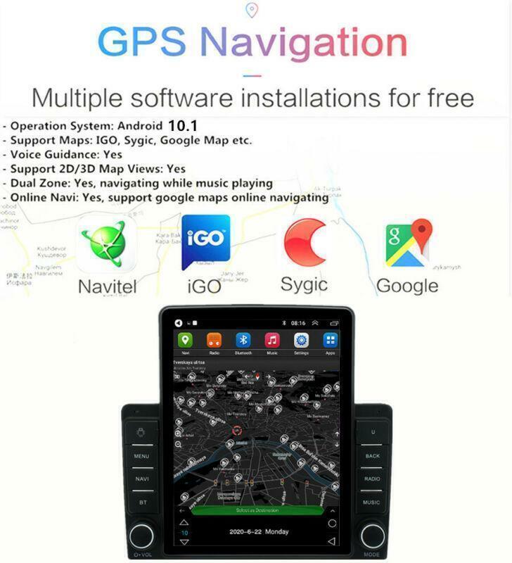 9.5 Android 10.1 Stereo Radio GPS Player Wifi 07-2013 for Chevy Silverado for GMC