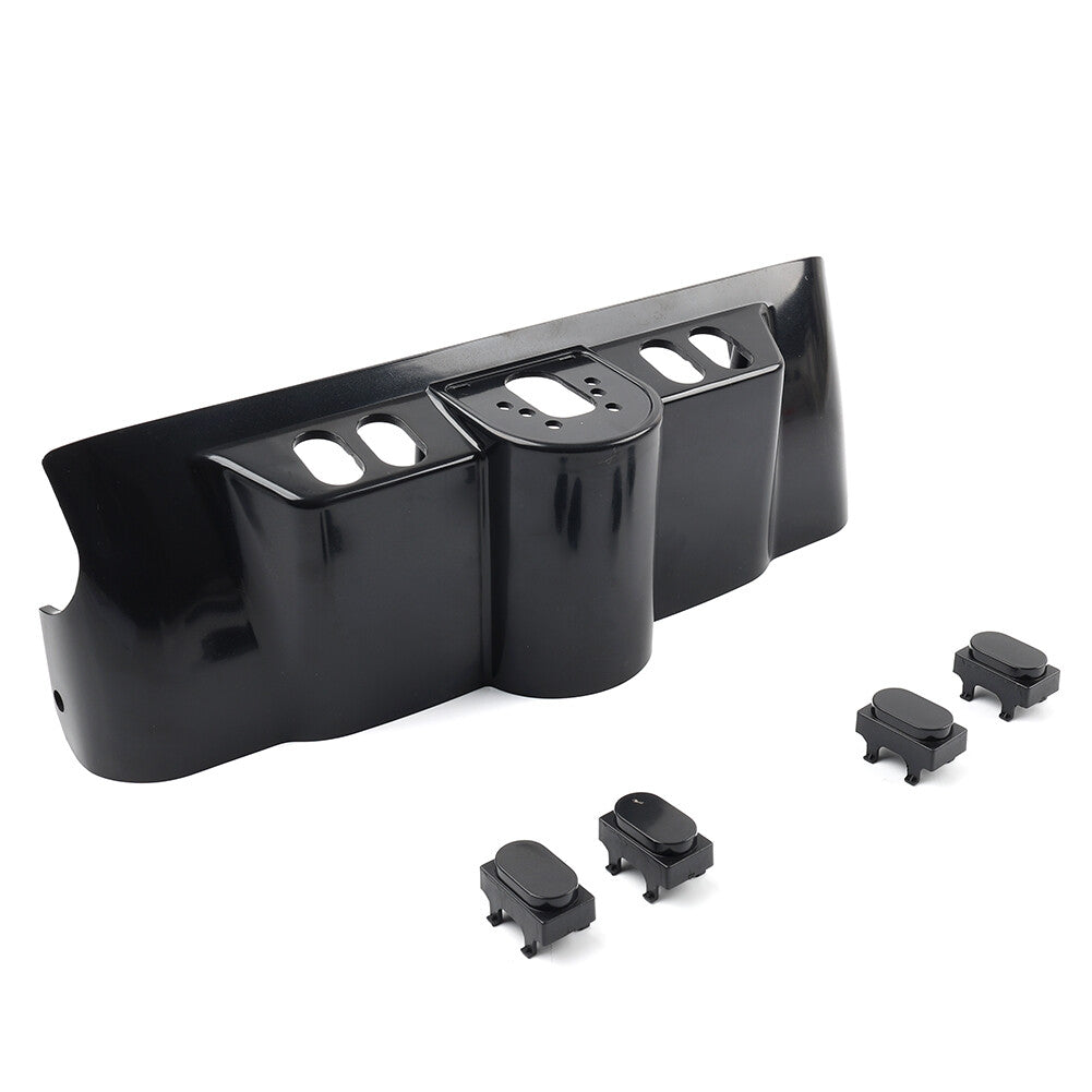 Unpainted Black Inner Fairing Switch Cap Kit for Harley Electra Glide 1996-2013