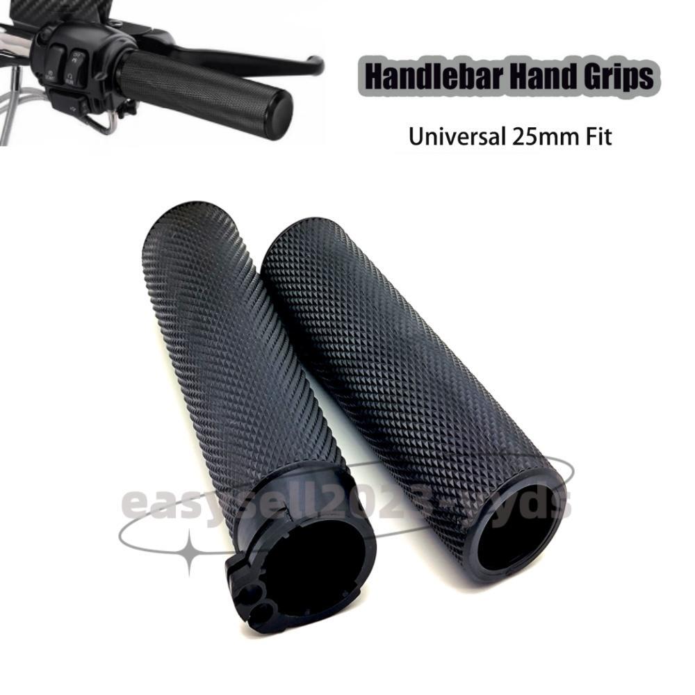 Universal Black 1 Handlebar Hand Grips Fit for Harley Davidson Dyna Sportster