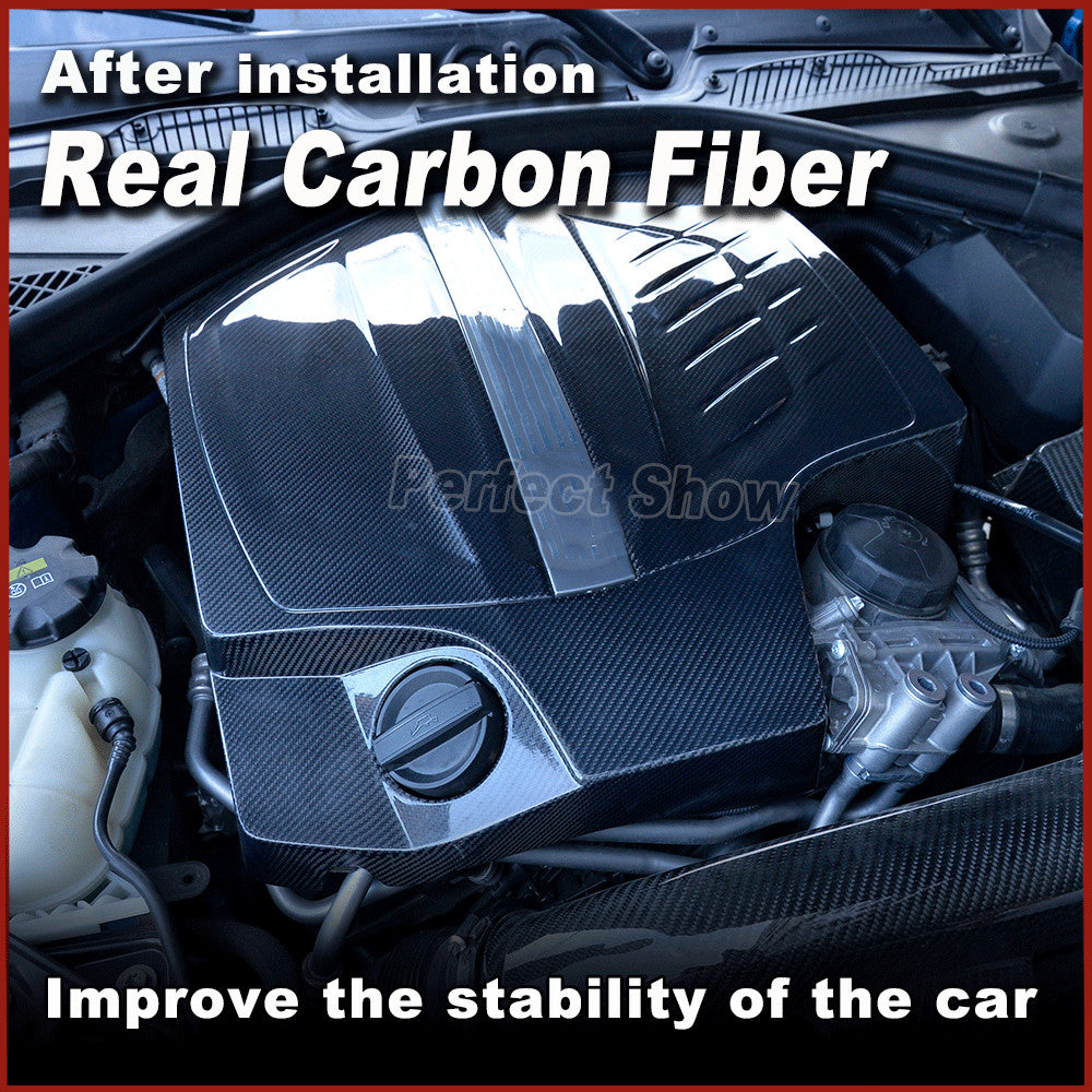 REAL CARBON Engine Cover Bonnets Fit for BMW 2 Series F87 M2 Base Coupe 2016-20