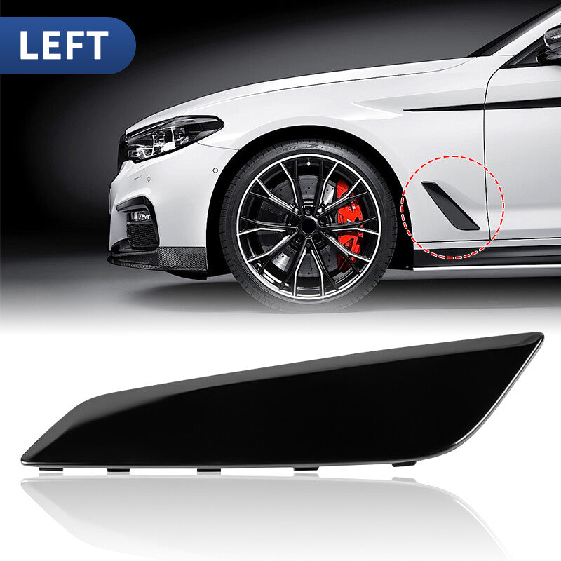 2pcs Left  Right Side Fender Duct Trim Black For 2017-2020 for BMW G30 5 Series NEW
