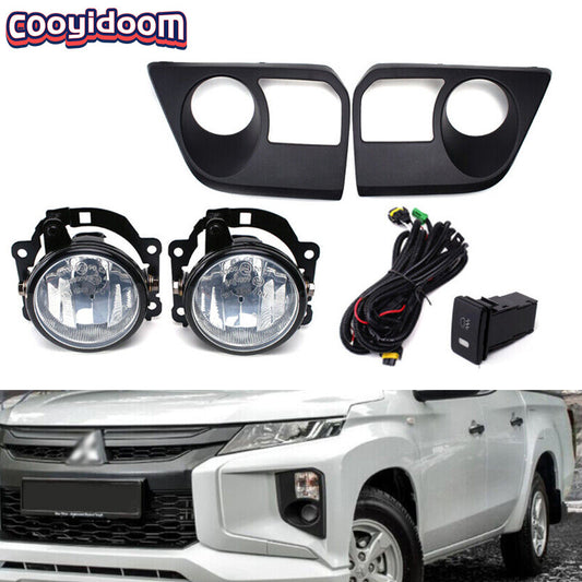 for Mitsubishi L200 / Triton 2019 2020 Front Bumper Fog Light Lamp Kit with bulb