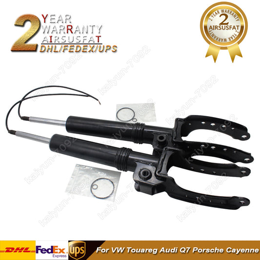 2x for VW Touareg for Audi Q7 for Porsche for Cayenne Front Air Suspension Shock Strut Cores