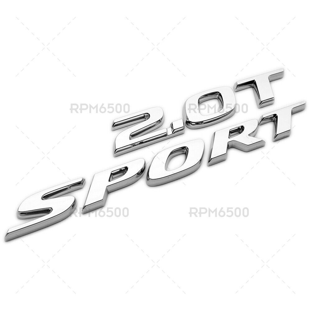 FIT for Honda 2.0T Sport Luggage Rear Trunk Lid Logo Badge Nameplate Emblem Chrome