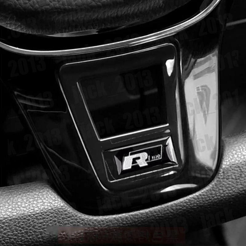 Black chrome Steering Wheel Sequin Cover Trim For Volkswage for VW for Jetta MK7 13-24